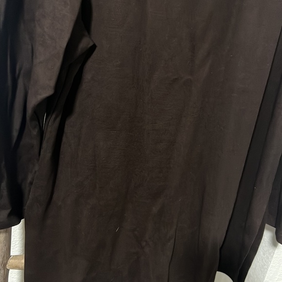 J jill chocolate Brown skirt two piece set top L and skirt XL - Picture 2 of 7